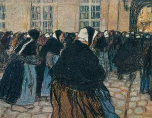 Die Rückkehr ins Hospiz von La Salpêtrière, um 1911 von Georges Dupuis