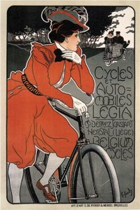 Fahrräder und Autos Legia von Georges Gaudy