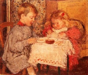 Die Puppen-Dinnerparty von Georges Lemmen