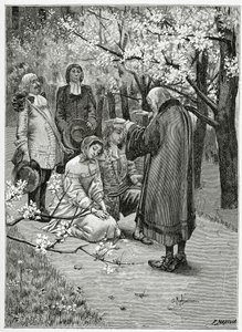 Mariage d’Ethel et d’Ordener - Illustration aus Han d’Islande, 19. Jahrhundert von Georges Marie Rochegrosse