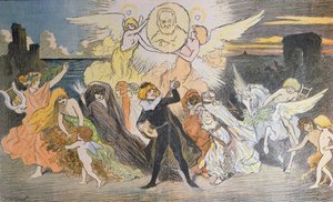 Die Apotheose des Dichters, eine Hommage an Victor Hugo (1802-85) zur Feier seines hundertsten Geburtstags, 1902
