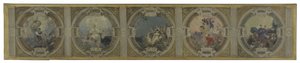Skizze für die Lobau-Galerie im Pariser Rathaus: Kunst. Geschichte. Philosophie. Die Französische Revolution. Wissenschaft von Georges Picard
