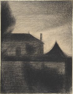 Haus in der Dämmerung