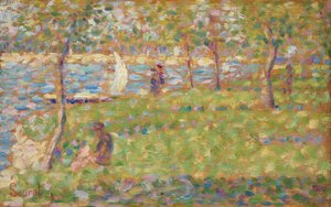 Studie für La Grande Jatte, 1884-1885 von Georges Pierre Seurat