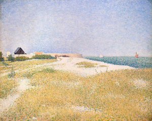 Ansicht von Fort Samson (1885) von Georges Pierre Seurat