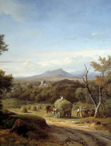 Ländliche Szene (linkes Detail)