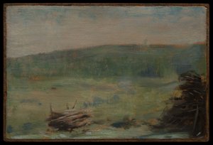 Landschaft bei Saint-Ouen von Georges Seurat