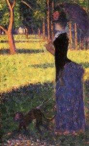Studie für La Grande Jatte: Frau mit einem Affen, 1884