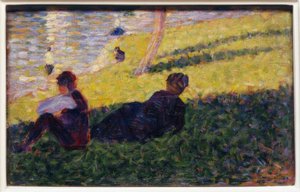 Ein Sonntagnachmittag auf der Insel La Grande Jatte von Georges Seurat