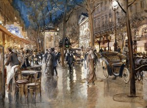 Abend auf einem Pariser Boulevard