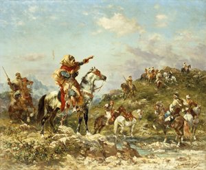 Arabische Krieger zu Pferd