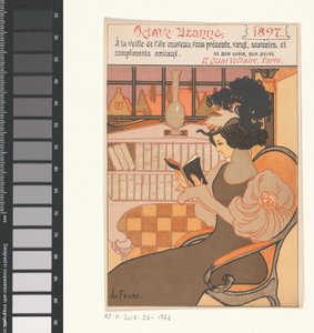 Neujahrswunsch von Octave Uzanne für das Jahr 1897 von Georges de Feure