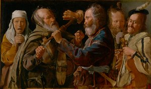 Die Musikerprügelei von Georges de La Tour