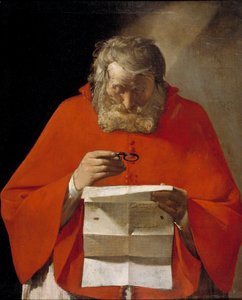 Der heilige Hieronymus beim Lesen