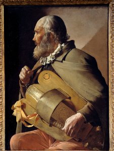 Das alte Band. Gemälde von Georges de La Tour. Madrid, Prado Museum von Georges de La Tour