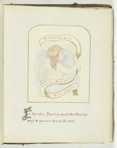Ohne Titel [Cherub mit religiösem Text], 185568