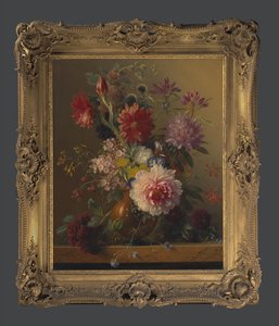 Blumenstück mit Pfingstrose von Georgius Jacobus Johannes van Os