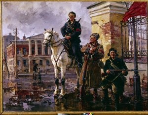 Russische Revolution im Oktober 1917: "Die ersten Tage des Oktobers" von Georgiy Konstantinovich Savitsky