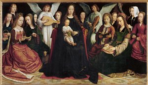 Die Jungfrau unter den Jungfrauen von Gerard David