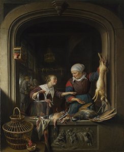 Ein Geflügelhändlerladen, ca. 1670 von Gerrit Dou