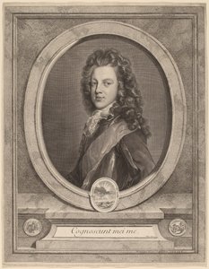 James III, Prinz von Wales von Gerard Edelinck after François de Troy