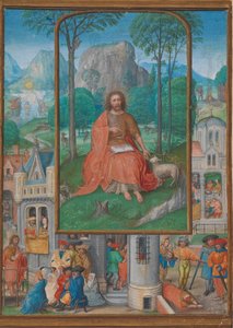 Manuskriptillumination mit Szenen aus dem Leben des Heiligen Johannes des Täufers, ca. 1515 von Gerard Horenbout