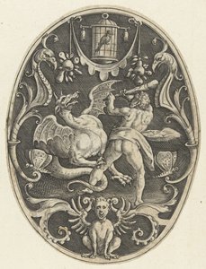 Flächendekoration: Herkules tötet den Drachen Ladon von Gerard de Jode