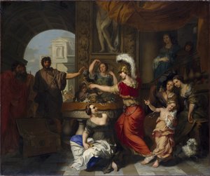 Achilles entdeckt unter den Töchtern des Lykomedes von Gerard de Lairesse