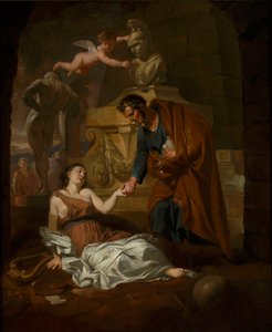 Gaius Maecenas (70 v. Chr. - 8 v. Chr.) unterstützt die verfallenden schönen Künste von Gerard de Lairesse