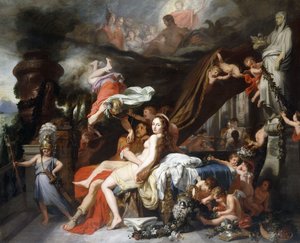 Merkur befiehlt Calypso, Odysseus freizulassen