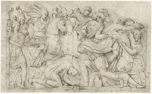 Der Bogen von Konstantin mit Trajans Sieg über die Daker