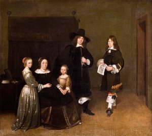 Porträt einer Familie von Gerard ter Borch