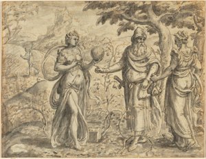 Der Samen unter den Dornen, aus dem Gleichnis vom Sämann, um 1573 von Gerard van Groeningen