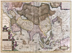 Asien (Gravur) von Gerardus Mercator