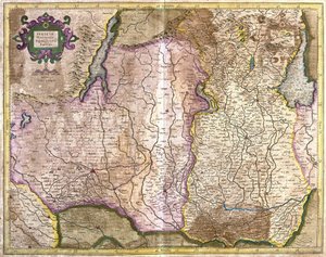 Brescia und Mailand, Italien (Stich)