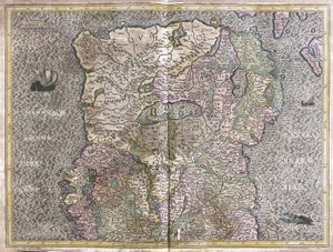 Irland von Gerardus Mercator