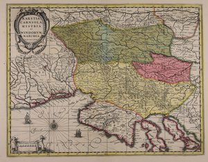 Karstia, Carniola, Histria et Windorum marchia von Gerardus Mercator