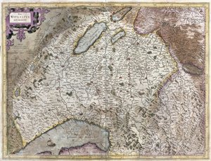 Nordosten von Genf, Schweiz (Stich)