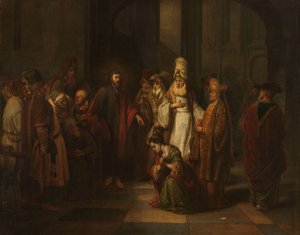 Christus und die Ehebrecherin von Gerbrand van den Eeckhout