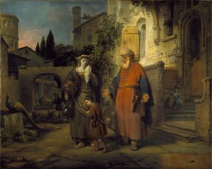 Die Vertreibung von Hagar und Ismael, 1666