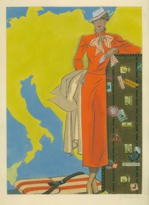 Damenmode 1932 Reisekleid