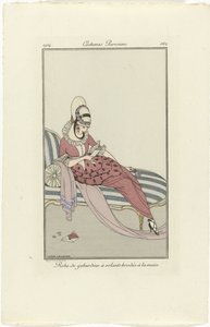 Journal des Dames et des Modes, Costumes Parisiens, 1914, Nr. 162: Robe de gabardin von Gerda Wegener