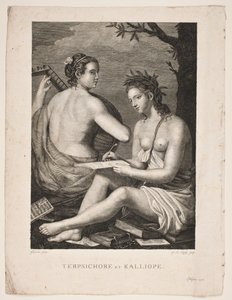 Terpsichore und Kalliope von Gerhard Ludvig Lahde