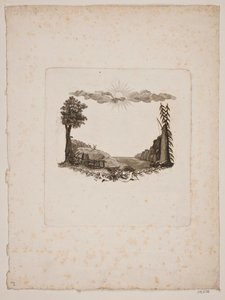 Vignette für die Königliche Dänische Landwirtschaftsgesellschaft von Gerhard Ludvig Lahde