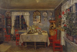 Interieur aus dem Wohnzimmer des Künstlers