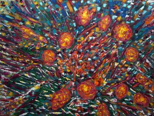 Abstrakte Blumen II, 2023