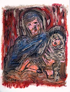 Madonna mit Kind nach Bellini, 2020 von Gerhardt Isringhaus