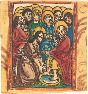 Christus wäscht den Aposteln die Füße