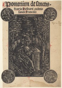 Franziskaner, Pelbartus von Temesvar, in einem Garten von German 15th Century