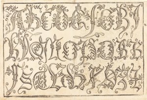 Ornamentales Alphabet von German 15th Century